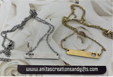 Load image into Gallery viewer, Personalized Horizonal Heart cut out Necklace