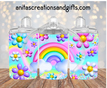 Load image into Gallery viewer, 3D Rainbow design kid sippy/tumbler
