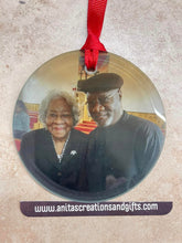 Load image into Gallery viewer, Glass Ornament keepsake - with your personal photo
