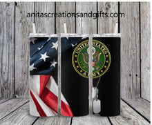 Load image into Gallery viewer, U.S. Army Tumbler or Water Bottle
