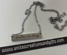 Load image into Gallery viewer, Personalized Horizonal Bar Necklace