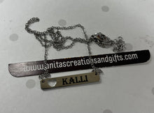 Load image into Gallery viewer, Personalized Horizonal Heart cut out Necklace