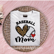 Load image into Gallery viewer, Baseball Mom with a leopard flair