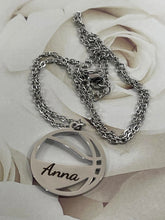 Load image into Gallery viewer, Personalized Basketball Necklace