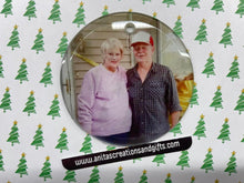 Load image into Gallery viewer, Glass Ornament keepsake - with your personal photo
