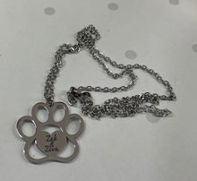 Load image into Gallery viewer, Personalized Paw Necklace