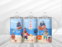 Load image into Gallery viewer, Pirates Life kid sippy/tumbler
