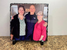 Load image into Gallery viewer, Slate - Square design Personalized with photo and optional words