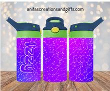 Load image into Gallery viewer, Outer space in colorful neon Insulated Water Bottle