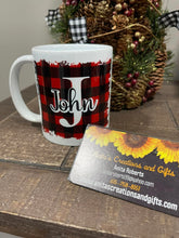 Load image into Gallery viewer, Assorted designs of Initial Coffee Cups