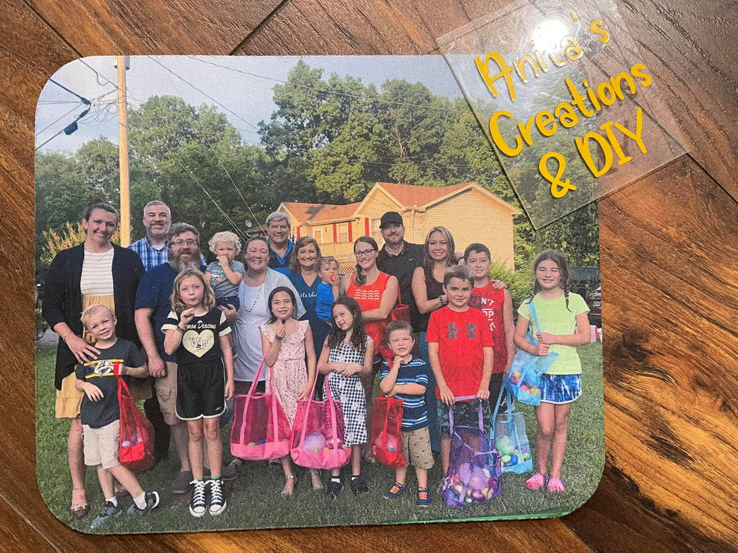 Mouse Pad Rectangular - Personalized with your favorite photos with non skid bottom
