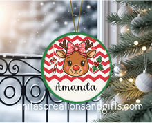 Load image into Gallery viewer, Reindeer Family Individual Personalize Ornaments
