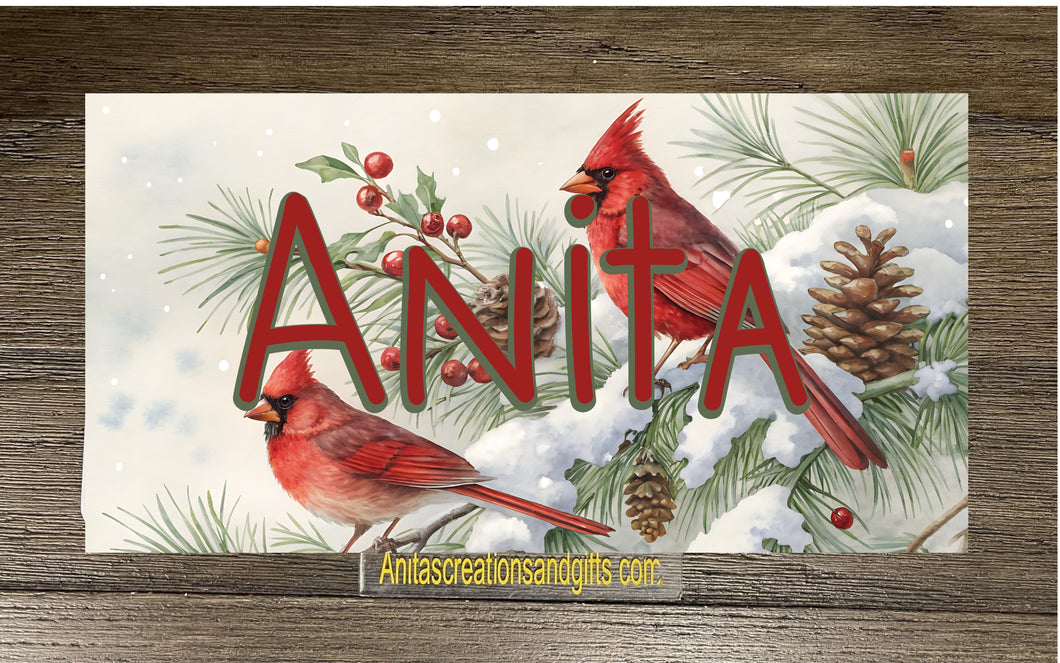 Cardinal Personalized License Plate