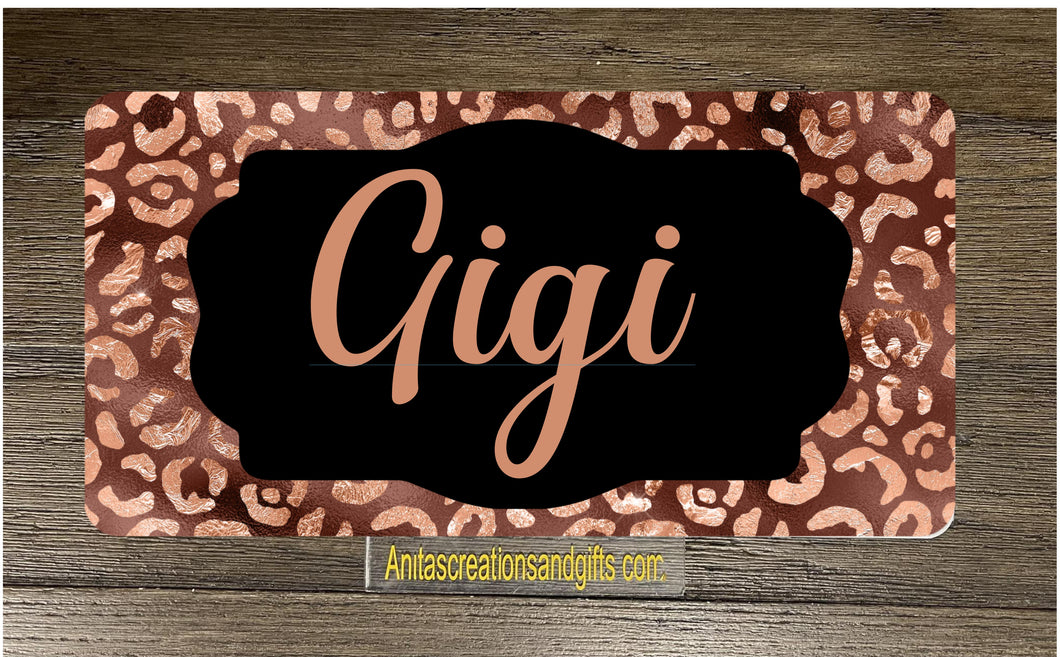 Personalized License Plate