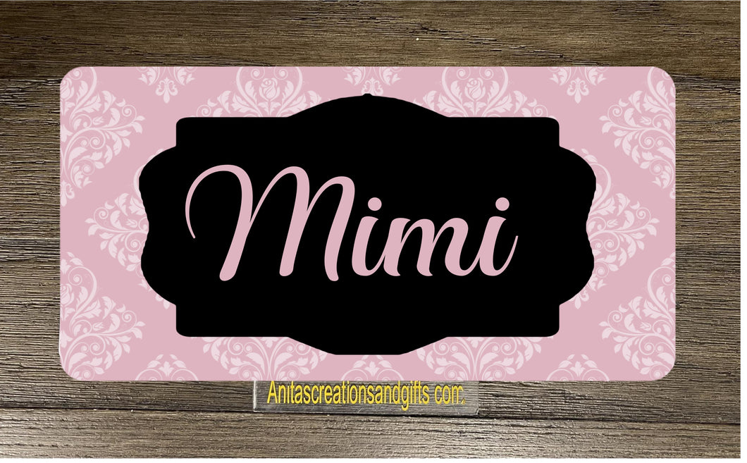 Soft Pink Personalized License Plate