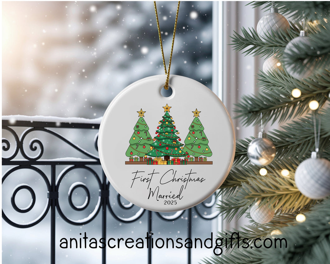 First Christmas Married Ornament