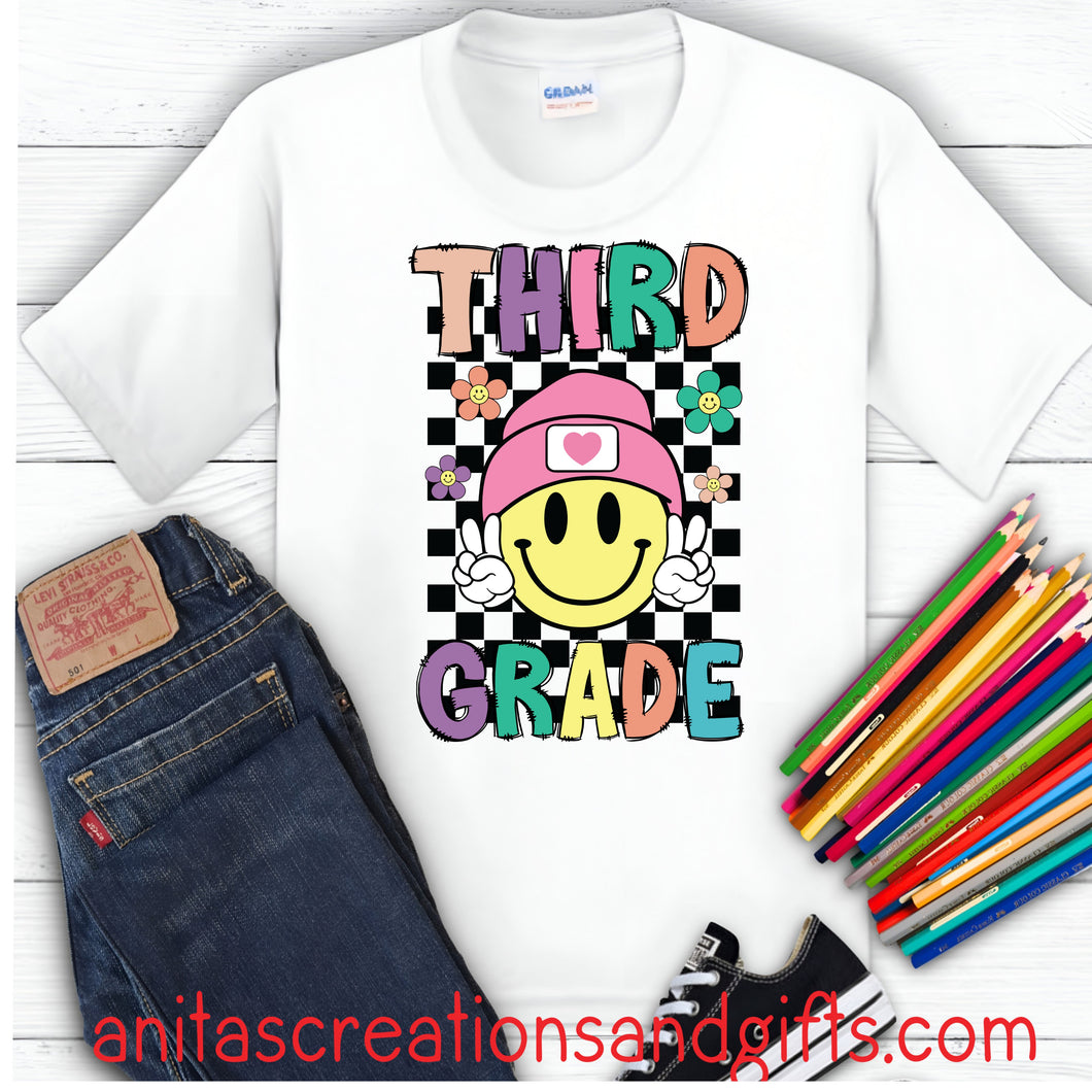 Retro School Shirts - 3rd grade - 6th grade