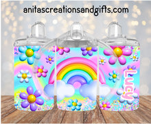 Load image into Gallery viewer, 3D Rainbow design kid sippy/tumbler
