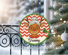 Load image into Gallery viewer, Reindeer Family Individual Personalize Ornaments
