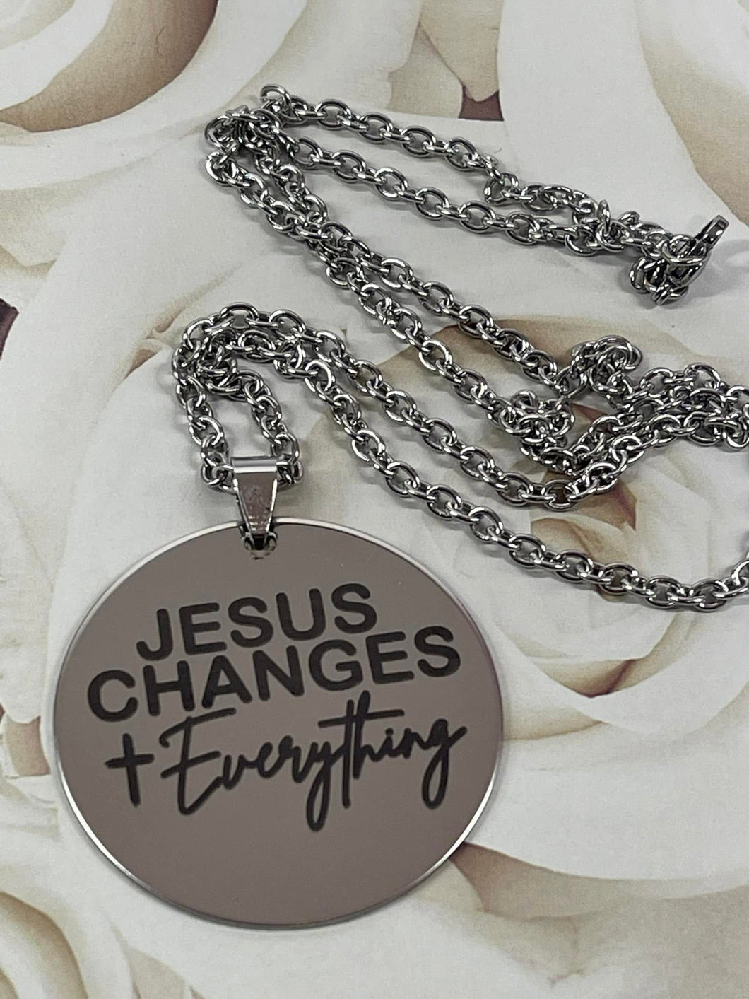 Jesus Changes Everything necklace