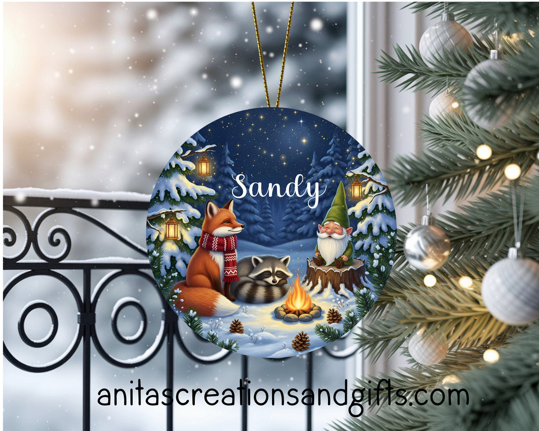 In the forest Personalized Ornament