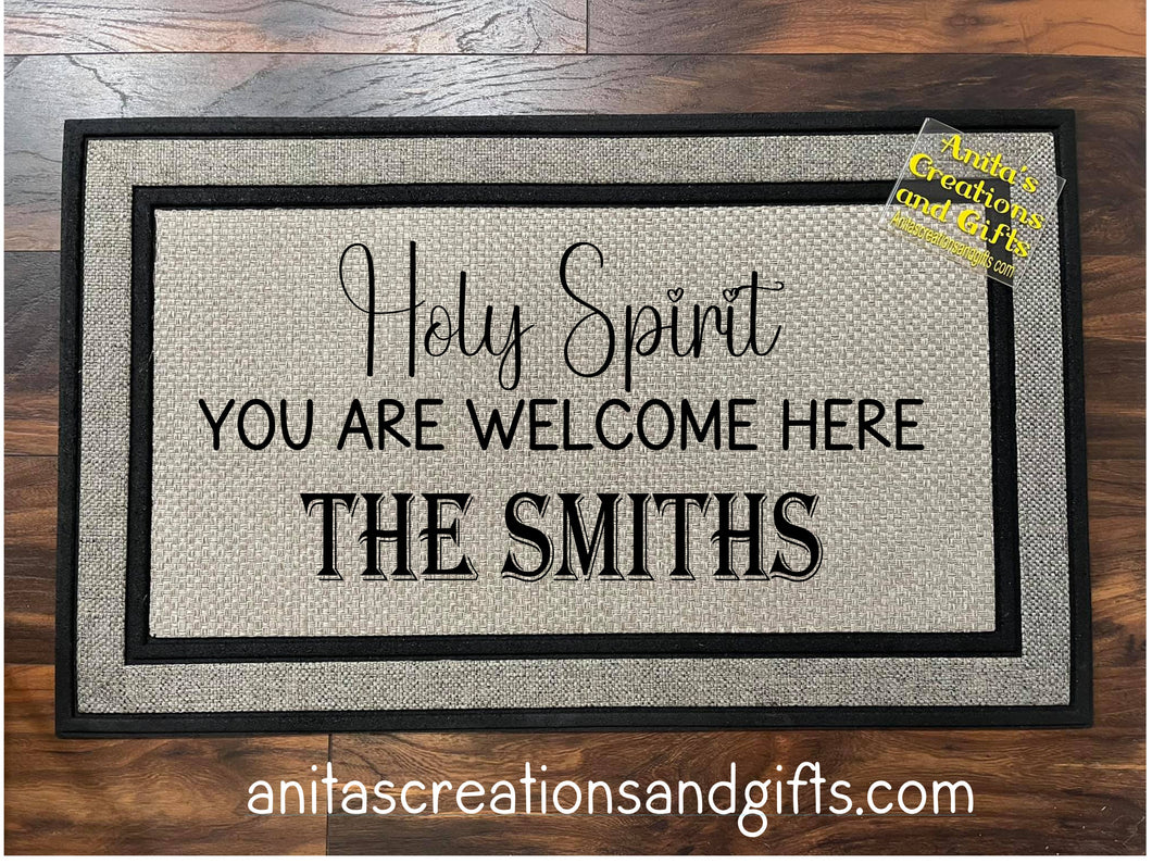 Doormat Holy Spirit you are welcome here