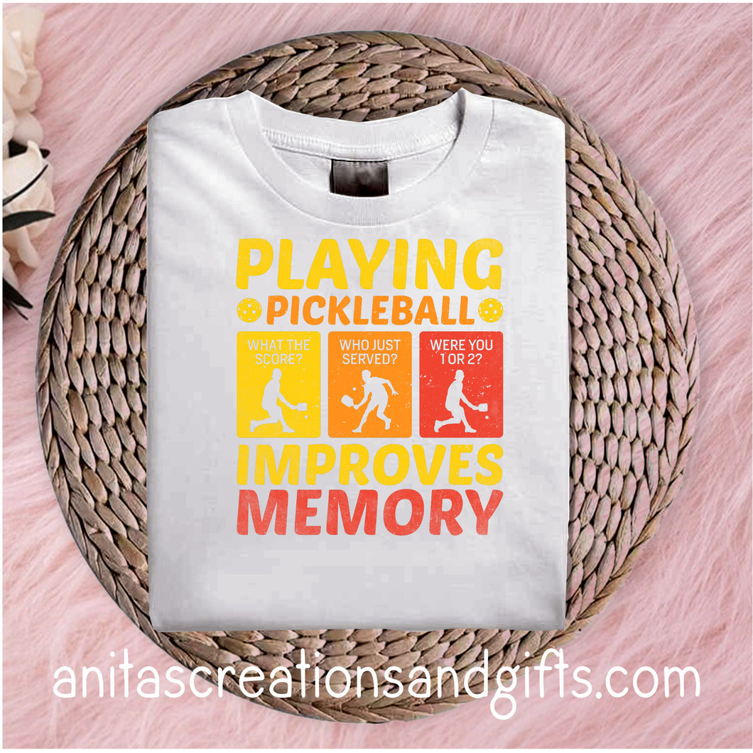 Playing Pickleball Improves Memory