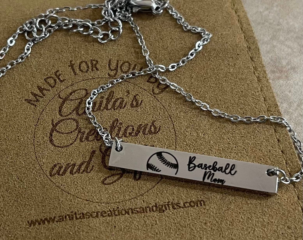 Baseball Mom Necklace