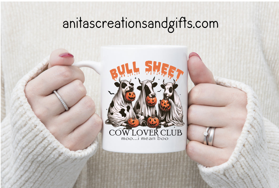 Bull Sheet - cow lovers club coffee cup