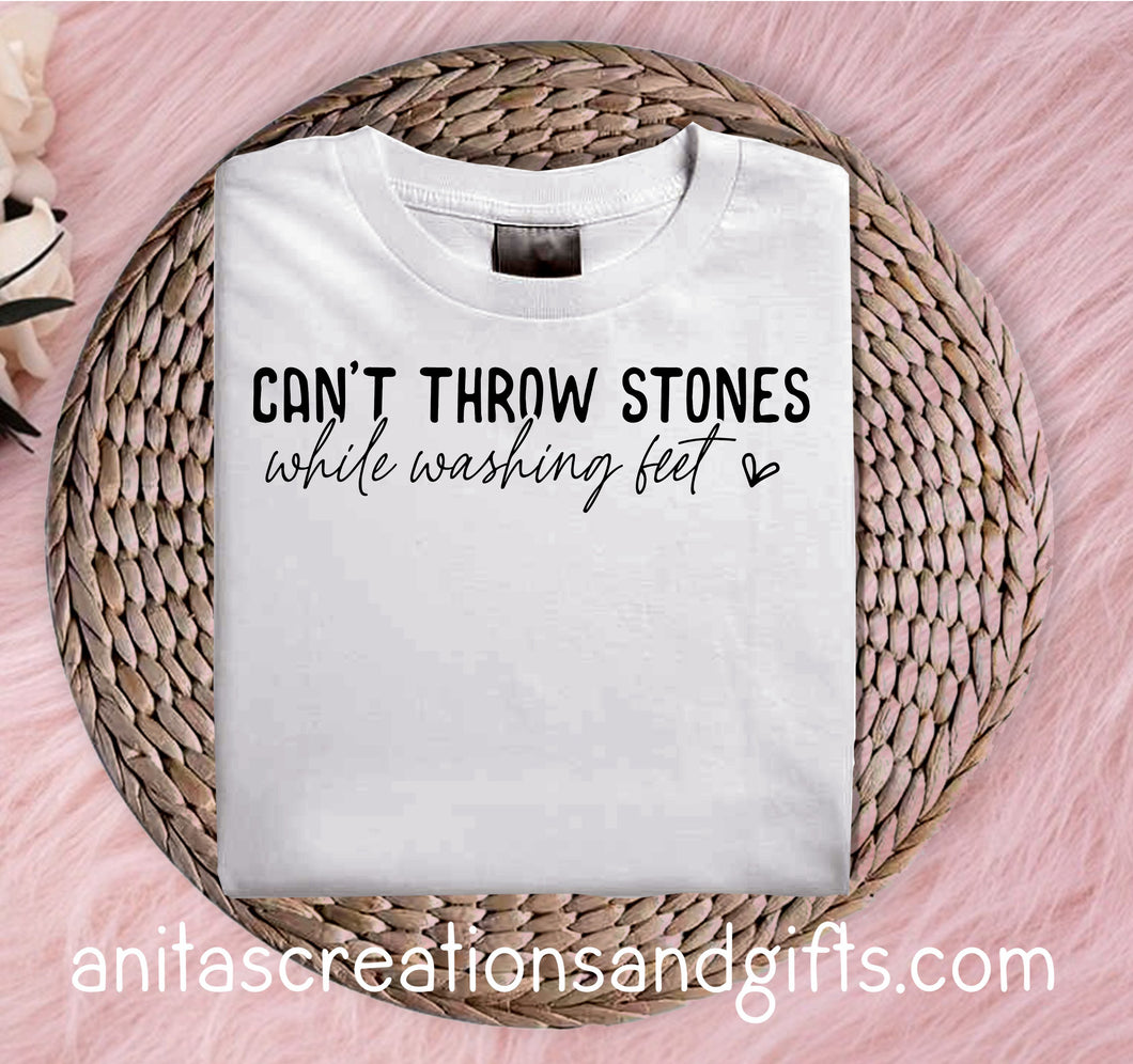 Can't Throw Stones while washing feet