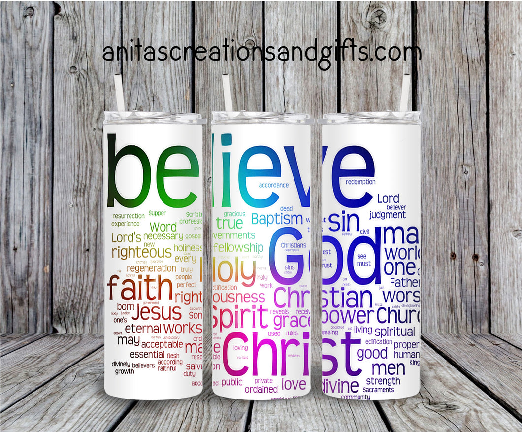 Colorful Christian Tumbler