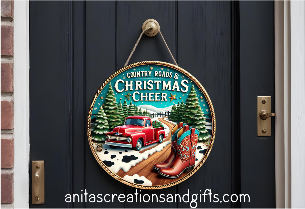 Country Road Door Round