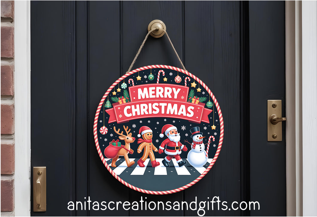 Walking into Christmas Door Round