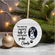 Load image into Gallery viewer, Pet Memorial Ornament keepsake assorted styles
