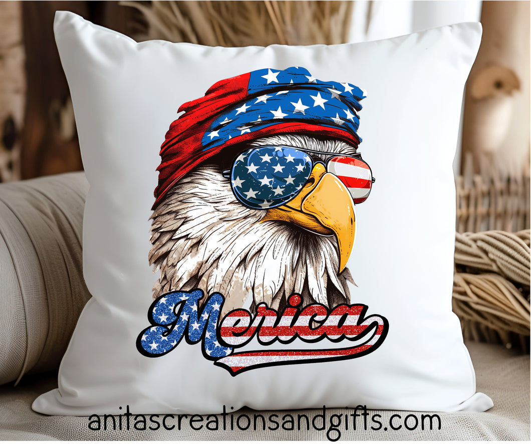 USA Eagle Pillow Cover