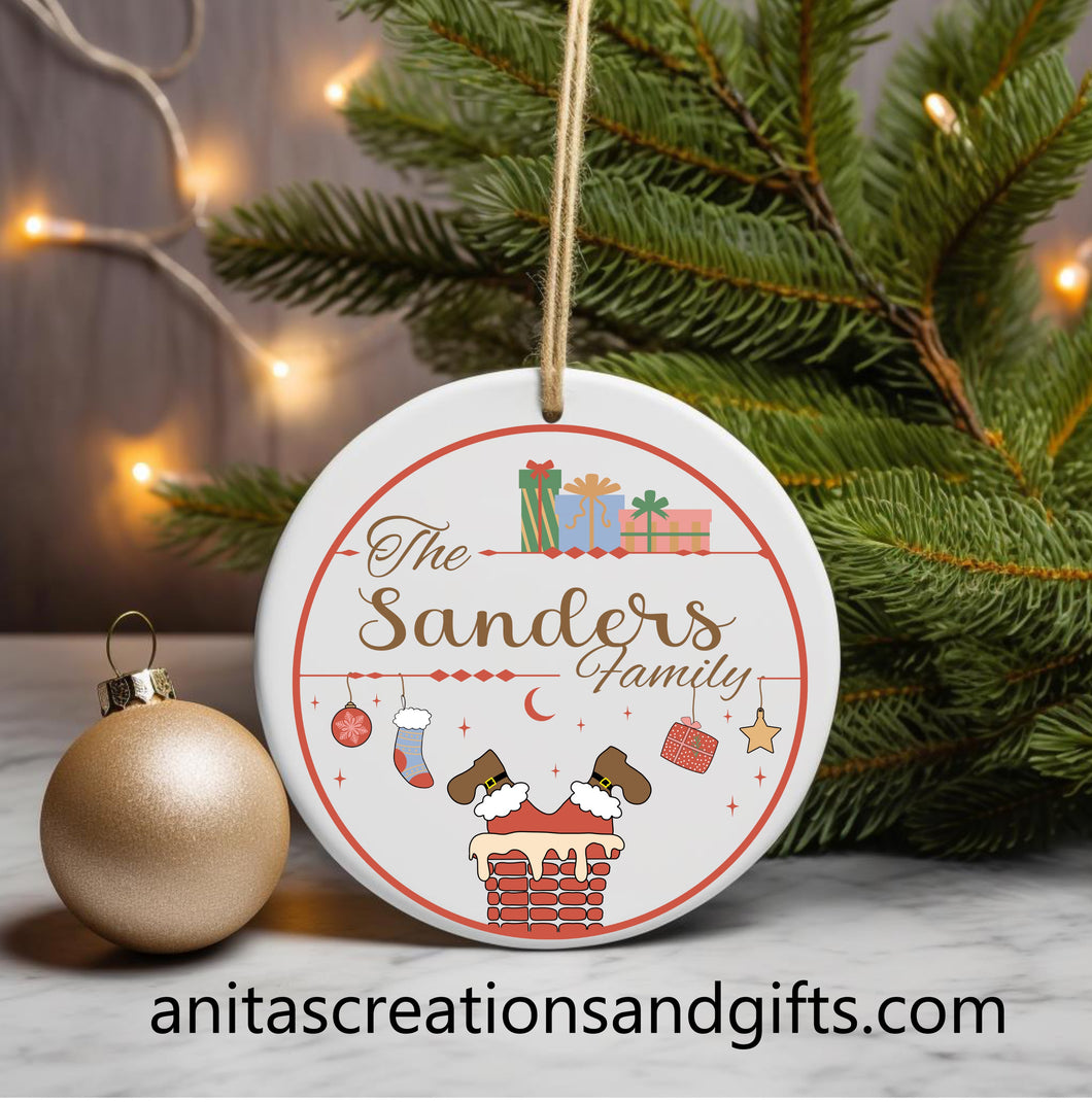 Santa's stuck Ornament