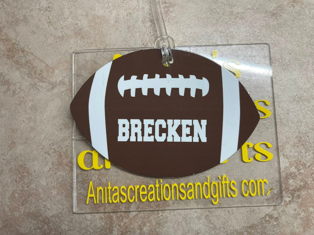 Football Bag Tag