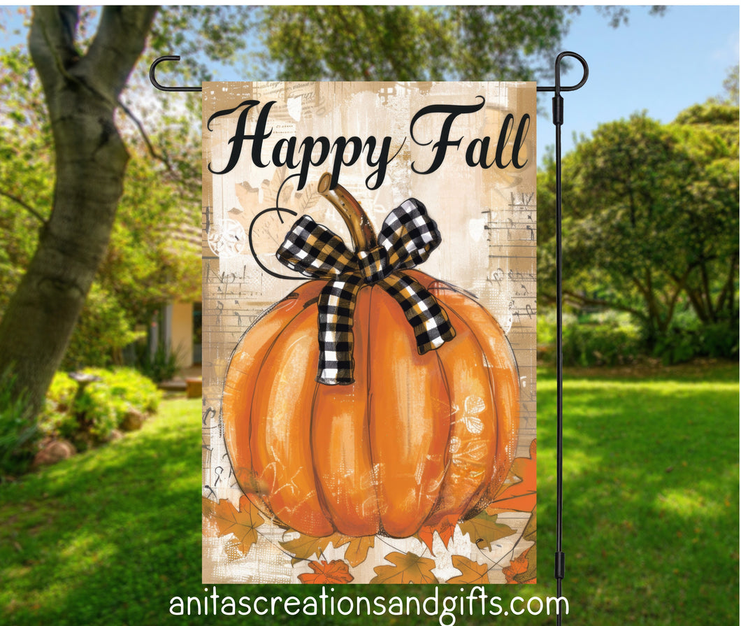 Happy Fall Garden Flag