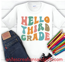 Load image into Gallery viewer, Hello School - personalize with your grade level Kindergarten - 3rd grade
