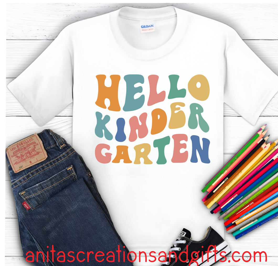 Hello School - personalize with your grade level Kindergarten - 3rd grade