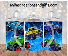 Load image into Gallery viewer, Trucks on the Go kids sippy/tumbler
