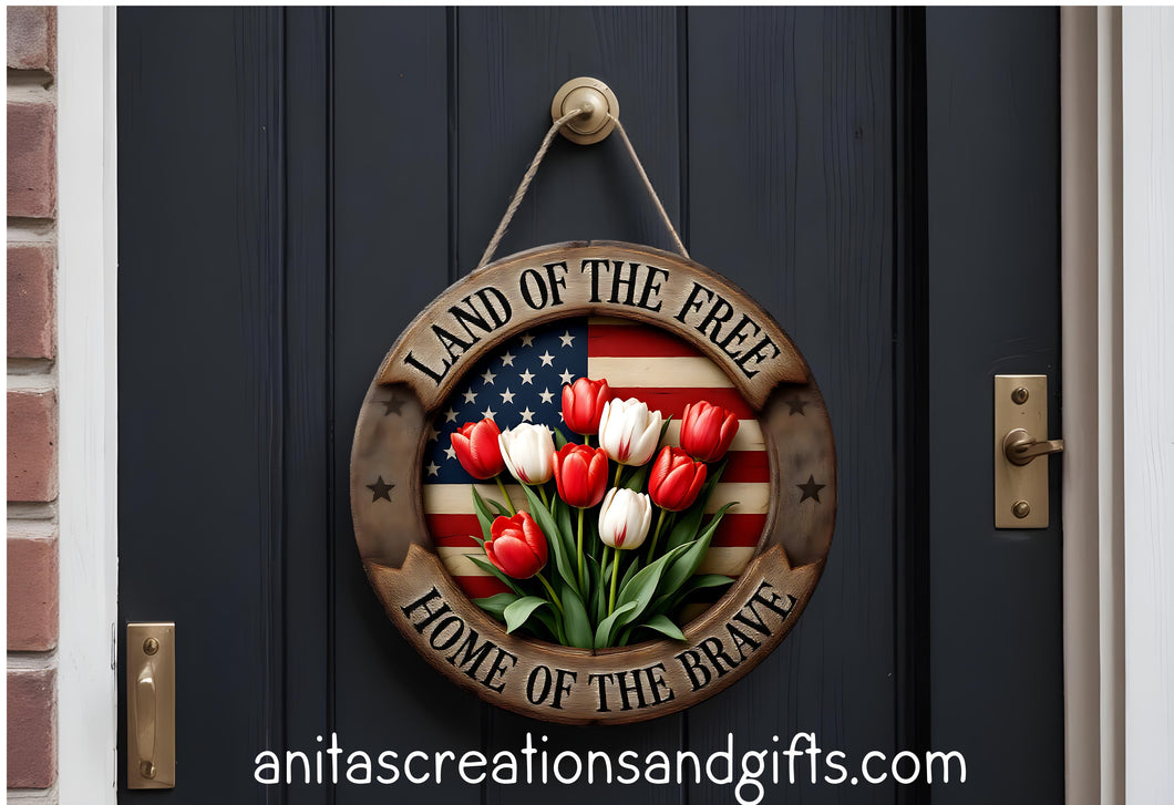 Land of the free door round