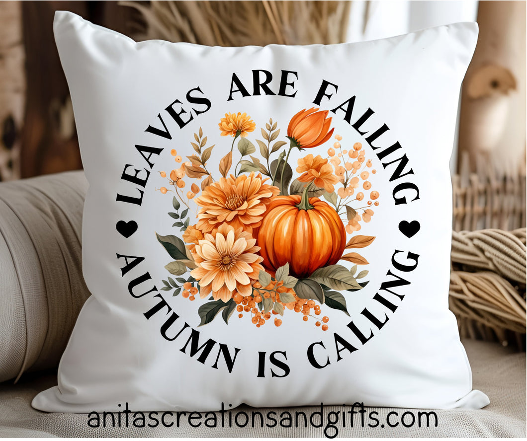 Leaves are Falling - Autumn is Calling Pillow Cover