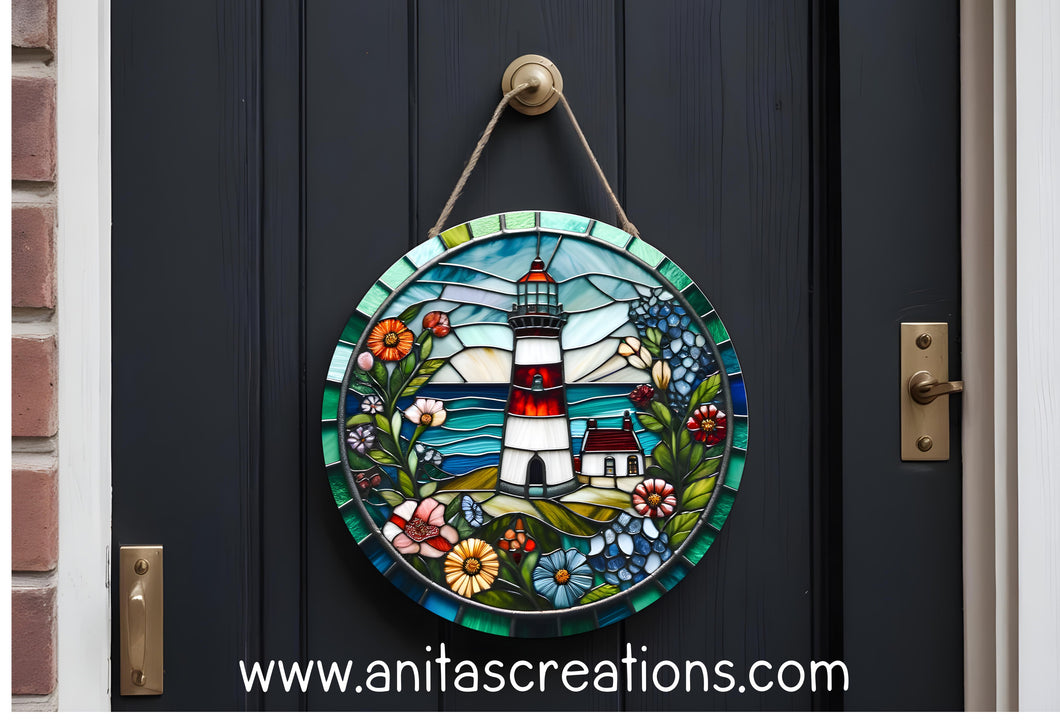 Floral with Lighthouse