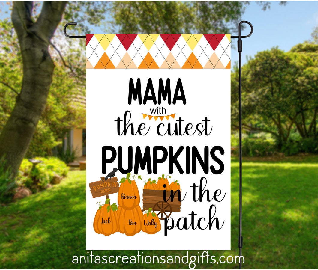 Personalize your fall garden flag