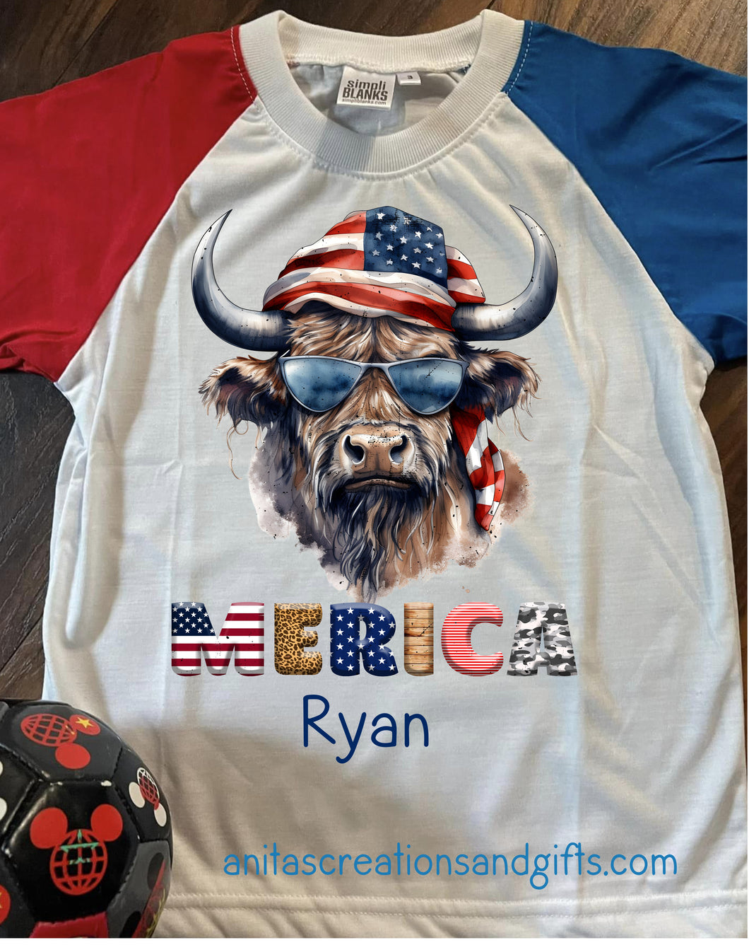 'Merica cool cow shirt