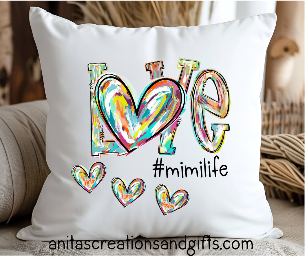 Love Mimi Life Pillow Cover