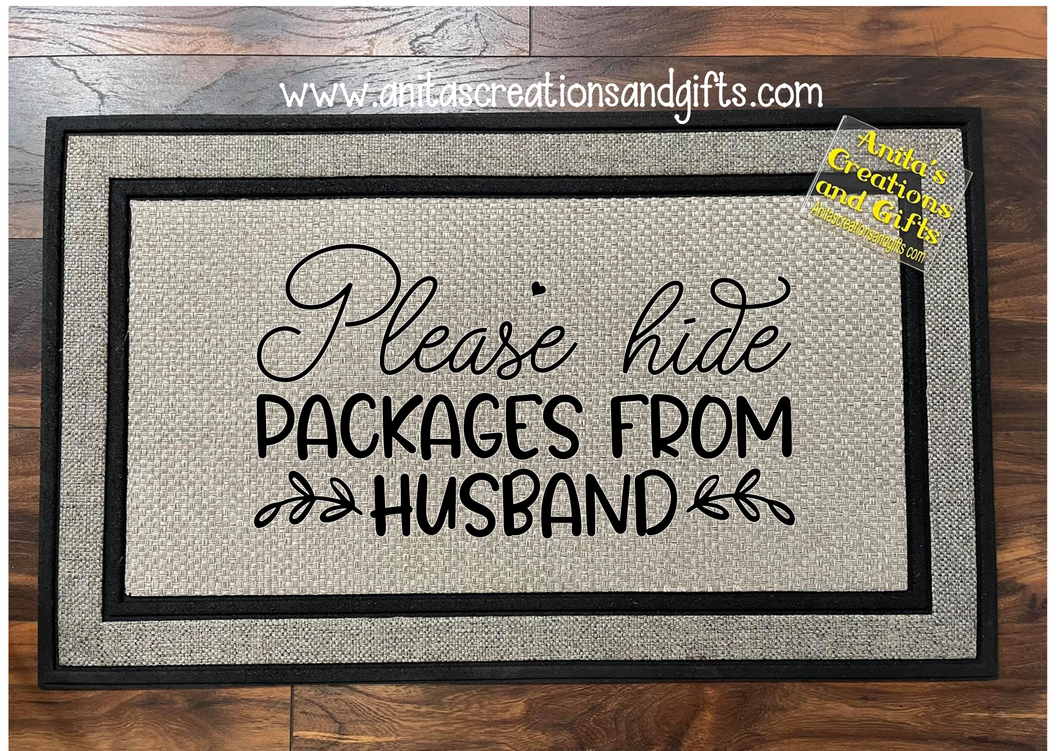 Please hide all packages from husband