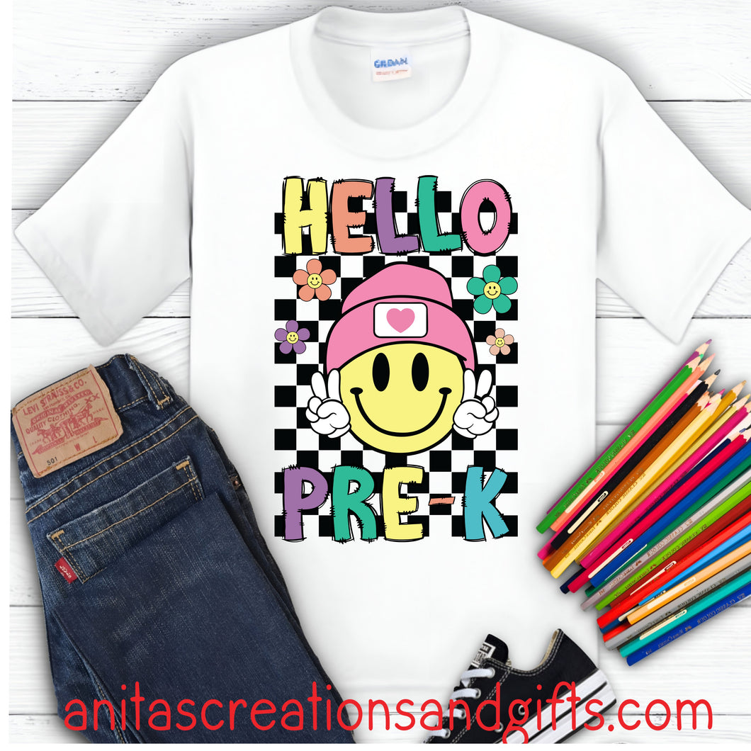 Retro School Shirts - Pre-K - 2nd grade