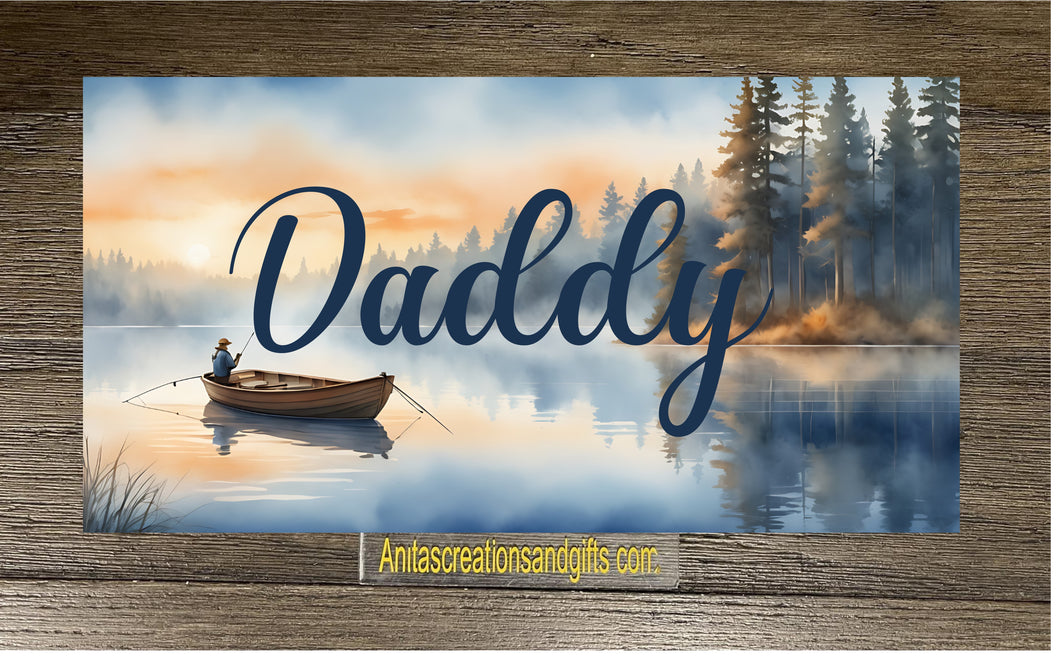 River Scene personalized license plate